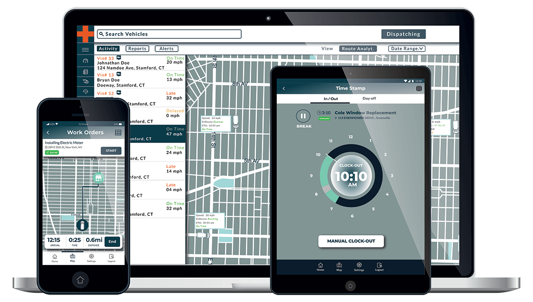 EnSight+ software across 3 devices